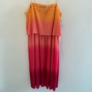 NWT: Leith Ombre Pleated MIDI Dress. Never worn — excellent condition. Size S